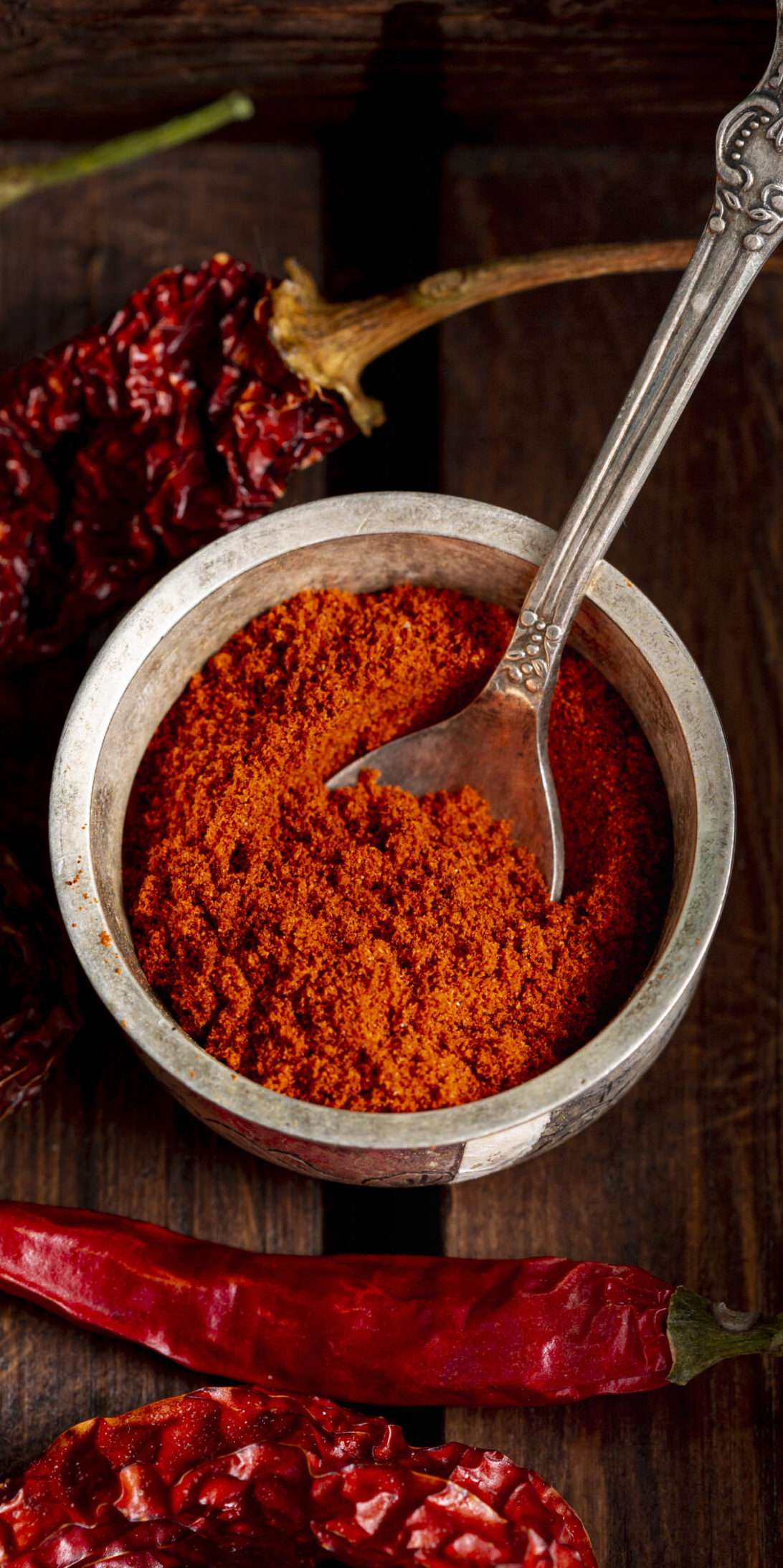 top-view-chili-powder-peppers